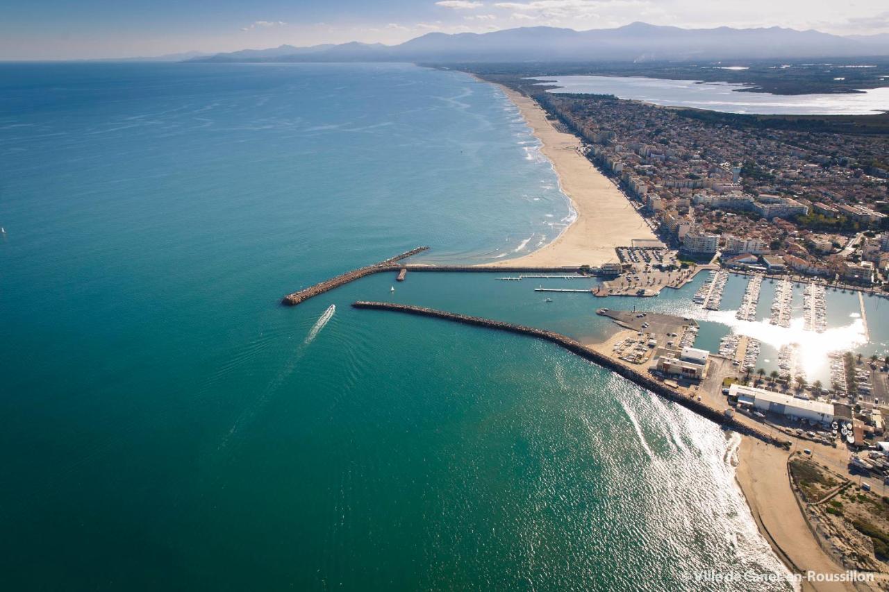 "Mediterranee" Salon Vue Mer Au Coeur De La Ville 10M De La Plage Canet-en-Roussillon Bagian luar foto